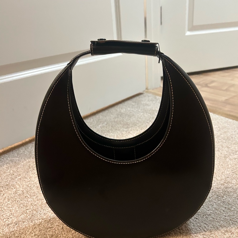 STAUD Black Hobo Bag